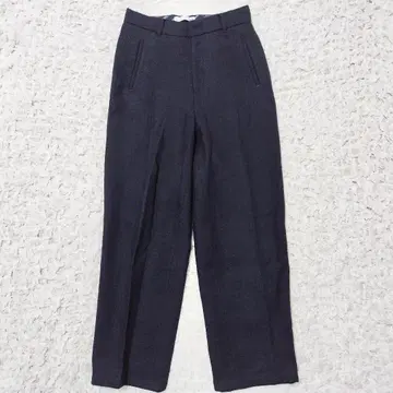 UNIQLO x 이네스 울 와이드 팬츠 네이비 W67 유니클로 x 이네스