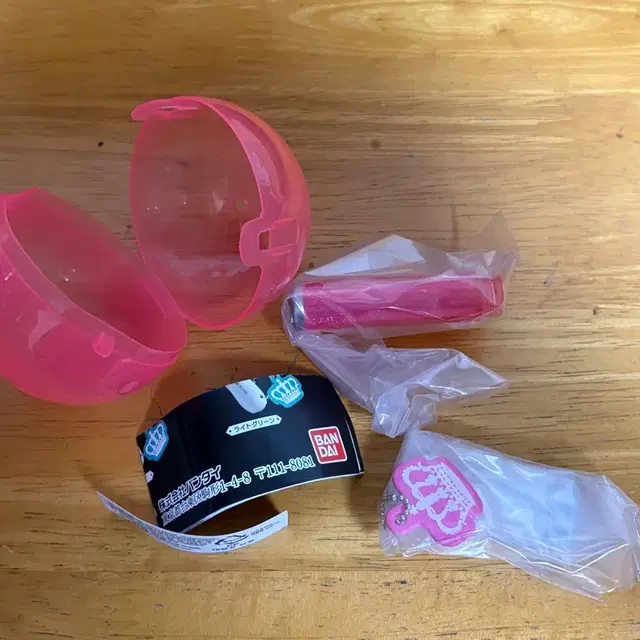 응원봉 키링 핑크색