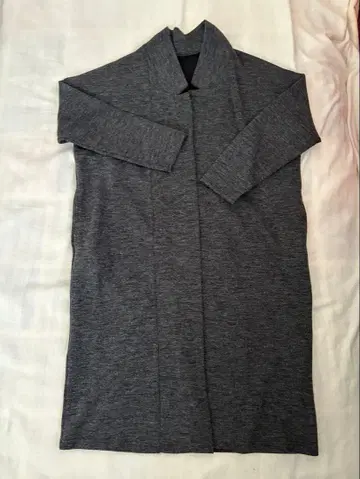 그레이 노카라 롱 코트