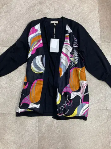EMILIO PUCCI 에밀리오 푸치 푸치 패턴 절개 니트 가디건 상의