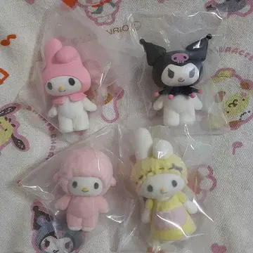 MYMELODY&KUROMI 플로키 피규어 총 4종 세트 (익명 배송)