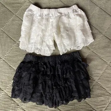 레이스 프릴 숏, 레이어드 팬츠 2세트
