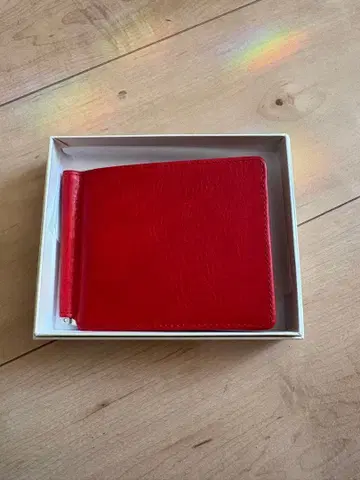 [ 새상품 ] 소가죽 머니클립 얇은 타입 접이식 지갑