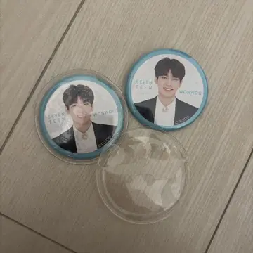 SEVENTEEN WONWOO 캔뱃지 2개 세트