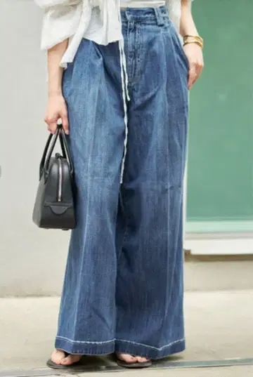 Plage R'IAM 루즈 와이드 데님 34 사이즈