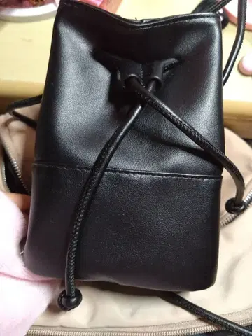 블랙 복조리형 숄더백