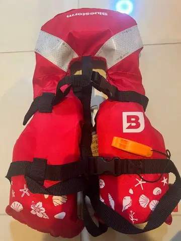 BLUESTORM 어린이용 구명 조끼 S 사이즈 벚꽃 마크