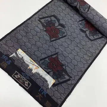 기모노 옷감, 오시마 명주, 리메이크 소재, 순수 실크 P987