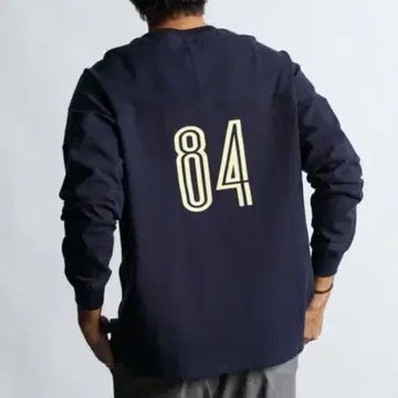 더프 풋볼 헨리넥 롱 슬리브 T셔츠 L 네이비