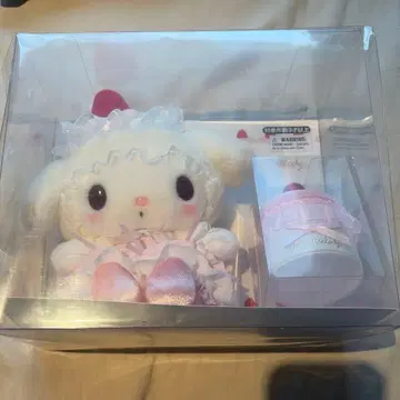 산리오 딸기 휘핑 케이크 봉제 인형&액세서리 세트 마이멜로디