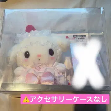 산리오 딸기 휘핑 케이크 봉제 인형&액세서리 세트 마이멜로디