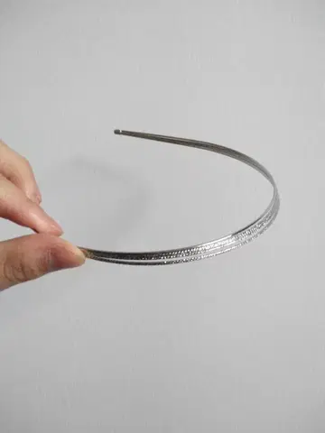 실버 슬림 헤어밴드