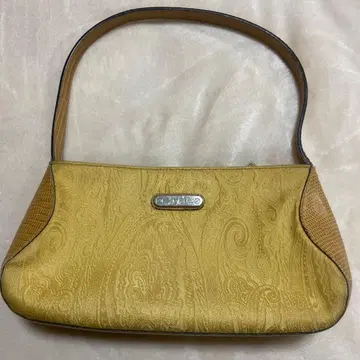 ETRO 페이즐리 무늬 골드 핸드백