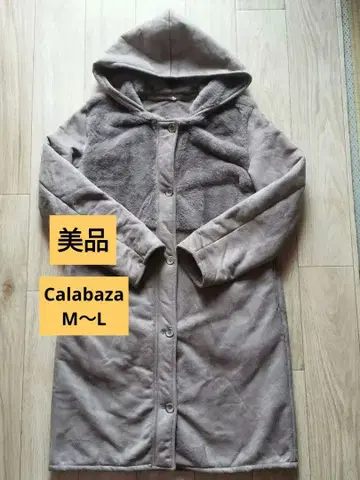 Calabaza 여성용 아우터 후드 부착 롱 코트 M~L