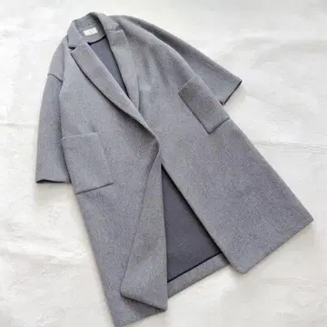 새상품급 에부르 론 헤르만 울 본딩 코트 체스터 36