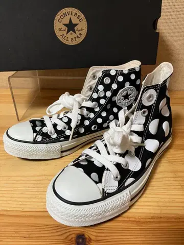 a199/새상품 하자품 컨버스 올스타 클레이지 도트 HI/23cm