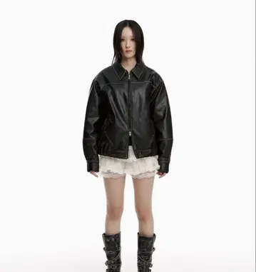 Roughneck Washed Leather Blouson Jacket