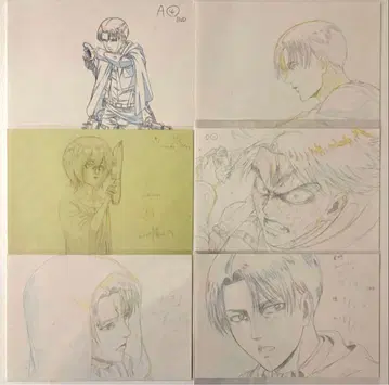 진격의 거인 리바이 벌스데이 엽서 전 6종 세트 초레어