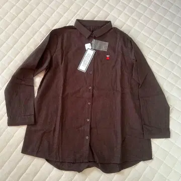 무민 체크 무늬 셔츠 M