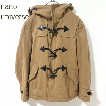 나노 유니버스 울 x 캐시미어 더플 코트 퀼팅 안감 하이넥