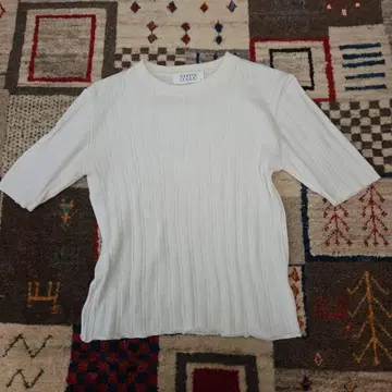 LOWRYS FARM 리브 니트 반팔 T셔츠 2종 세트