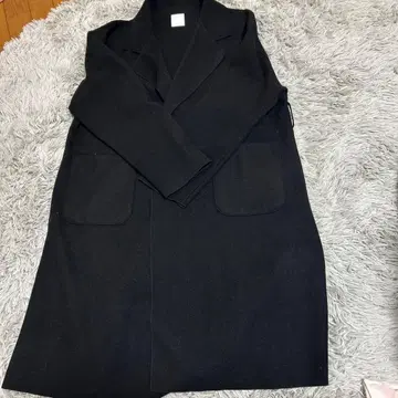 여성용 롱 코트 블랙