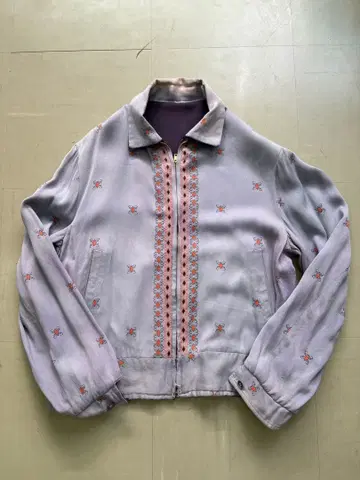 50s 레이온 개버딘 자켓 리버서블