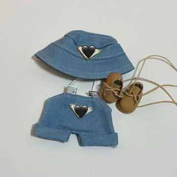 러브브 의류 코스튬 POP MART 데님 3종 세트 부츠 포함