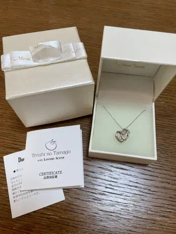 Tenshi no Tamago 고양이 하트 목걸이