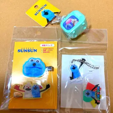 퍼펫 스 생큐마트 앞머리 클립 키링 3세트