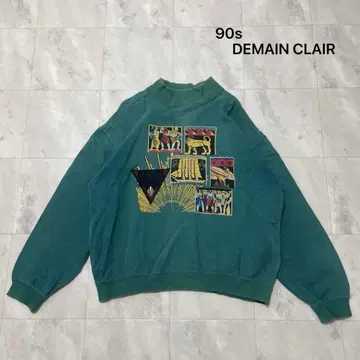 90s DEMAIN CLAIR 드망클레르 맨투맨 긴팔 하이넥