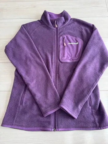 mont-bell 플리스 자켓 M 보라색 퍼플