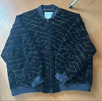 TIGHTBOOTH 기하학 패턴 퀼팅 자켓 XL