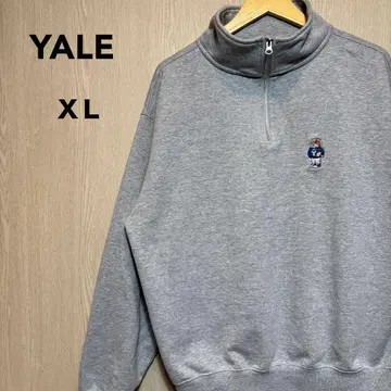 YALE 트레이닝복 XL 그레이 자수 로고