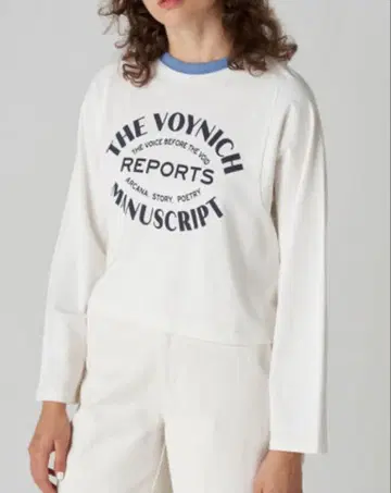 TOMORROWLAND 테리 프린트 롱 슬리브 풀오버