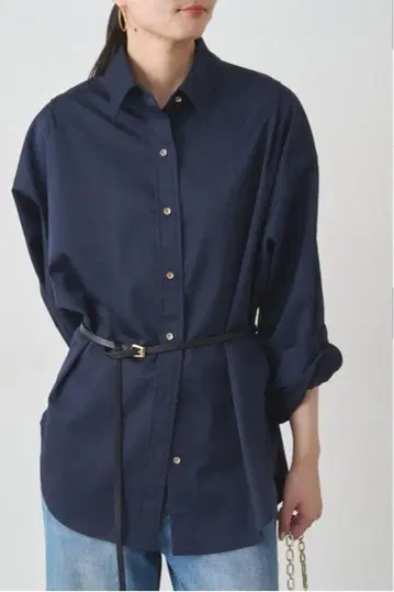 LOUNGEDRESS 새틴 BIG 셔츠