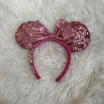 핑크 미키 귀 머리띠