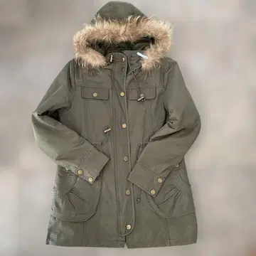 올리브 그린 밀리터리 자켓 퍼 포함