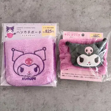 쿠로미 카페 슬리브 손수건 파우치 산리오 세트