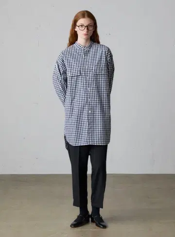 미디움 센터 프레스 스트레이트 팬츠 새상품 라이트 그레이