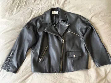 BLACK by moussy 라이더 자켓 블랙 S