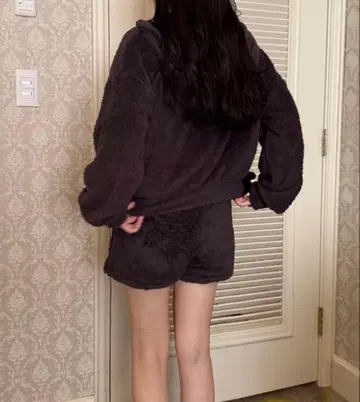 보들보들 셋업 후드티 숏팬츠 상하의 세트 룸웨어