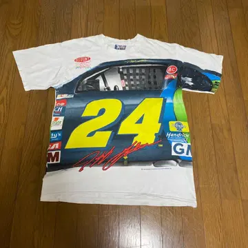 레어 NASCAR 드라이버 제프 고든을 특징으로 하는 빈티지 T셔츠
