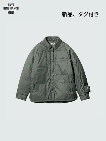 택 포함 새상품 유니클로 퍼프 테크 셔츠 자켓