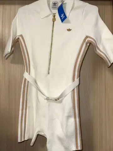 새상품 adidas 프리미엄 니트 바디수트 화이트
