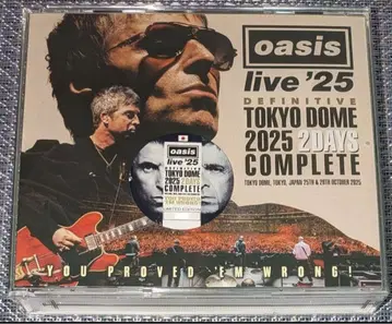 [ 초회 프레스 ] Oasis live '25 도쿄돔 2025 2장 CD