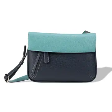 토요오카 가방 숄더백 가죽 플랩 미니백 네이비 계열 Artisan