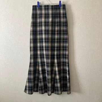 LOWRYS FARM 체크 머메이드 스커트