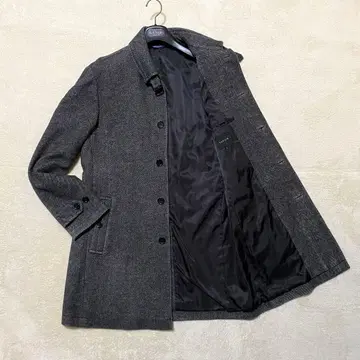 [ 새상품급 ] 타카큐 그레이 벨트 부착 코트 LL