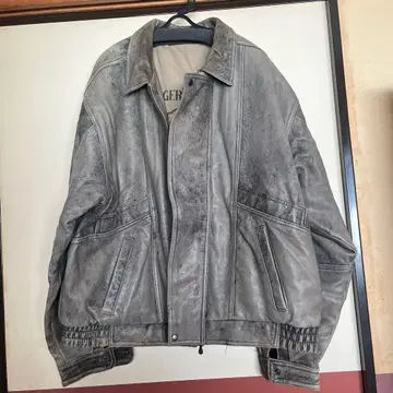 MIRAGE 가죽 자켓 플라이트 자켓 빈티지 한국제